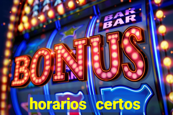 horarios certos para jogar fortune tiger