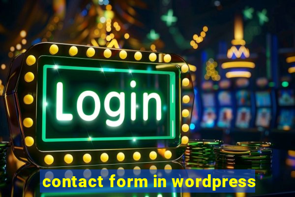 contact form in wordpress