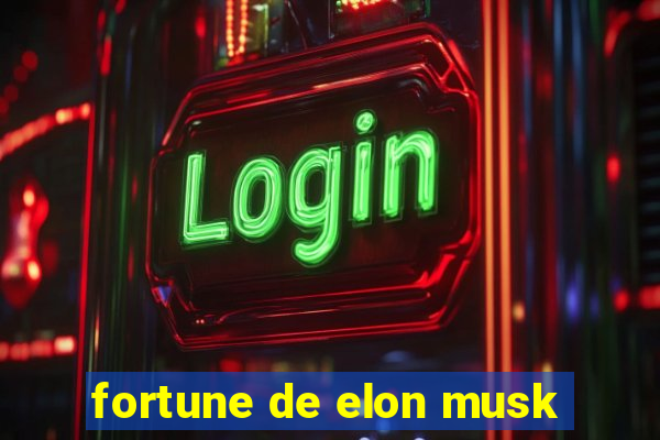 fortune de elon musk