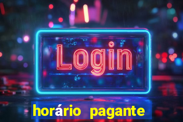 horário pagante fortune tiger