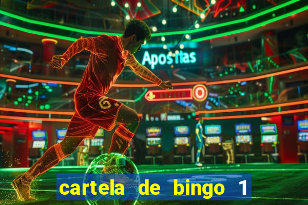 cartela de bingo 1 a 50