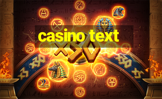 casino text