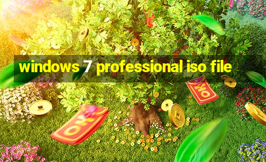 windows 7 professional iso file