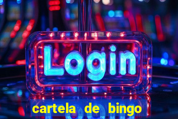 cartela de bingo para cha revela??o