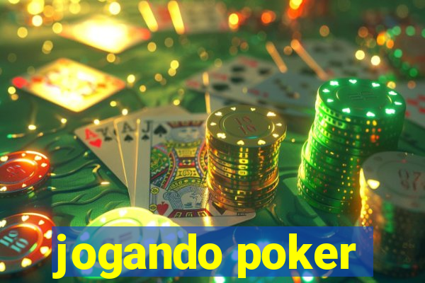 jogando poker