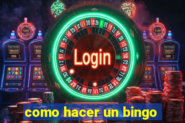 como hacer un bingo