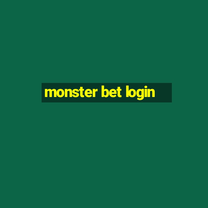 monster bet login