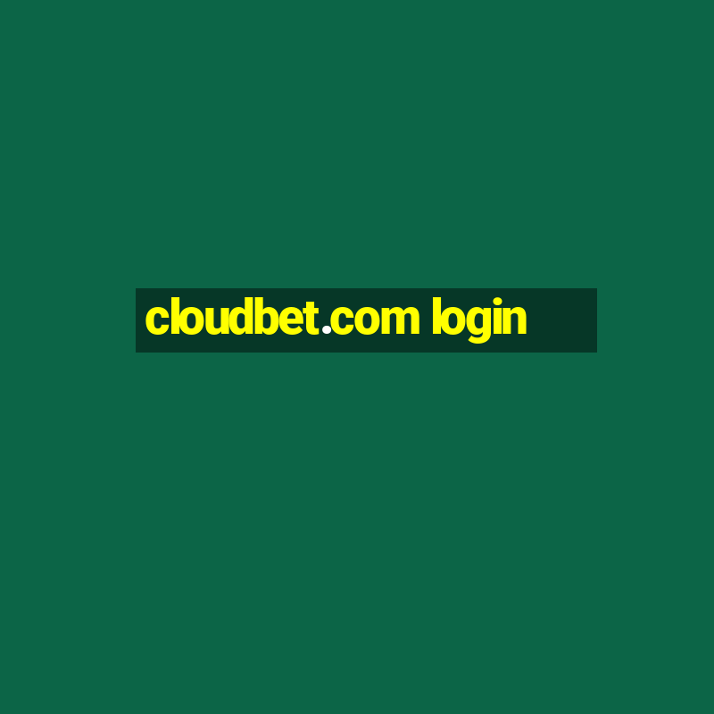 cloudbet.com login