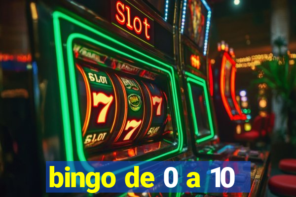 bingo de 0 a 10