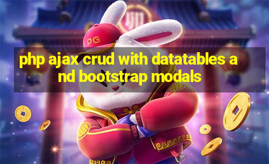 php ajax crud with datatables and bootstrap modals