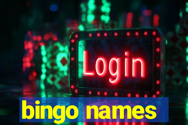 bingo names