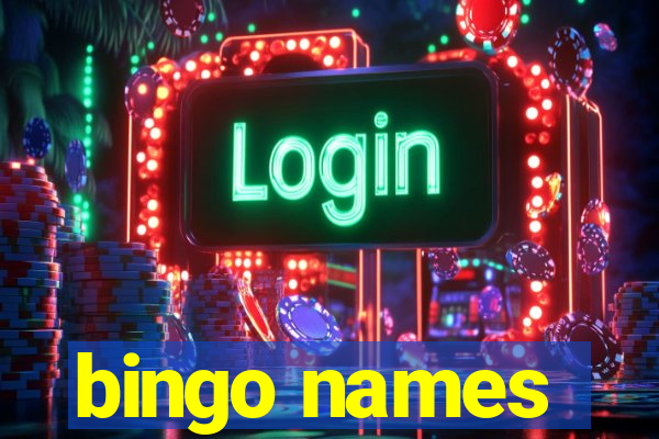 bingo names