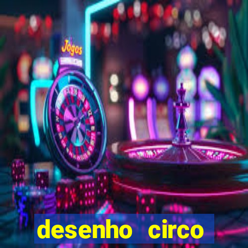 desenho circo digital para colorir