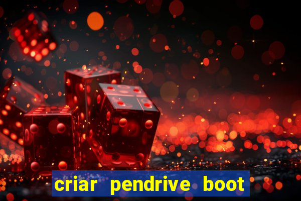 criar pendrive boot windows 10