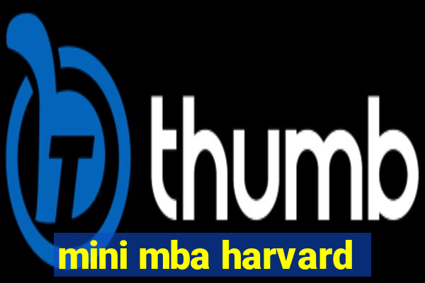 mini mba harvard