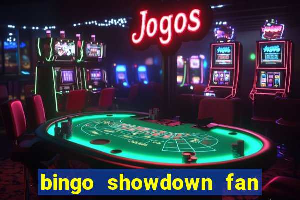 bingo showdown fan page freebies