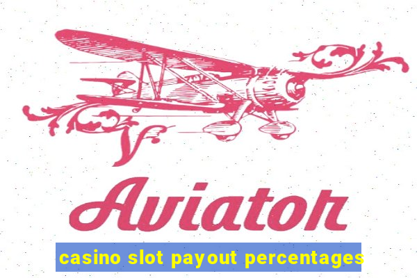 casino slot payout percentages