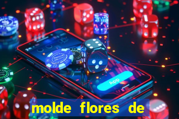 molde flores de papel para imprimir