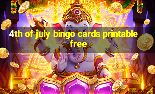 4th of july bingo cards printable free