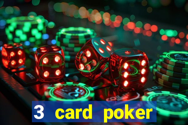 3 card poker casino game