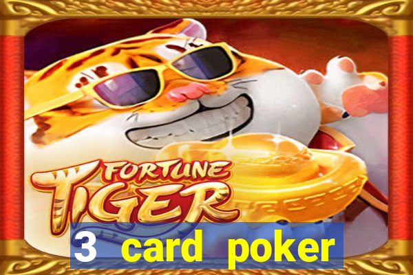 3 card poker casino game