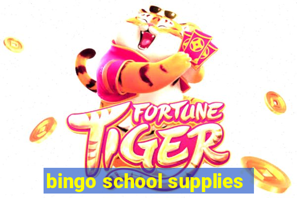 bingo school supplies