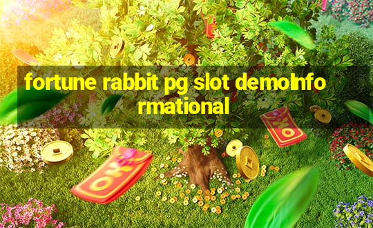 fortune rabbit pg slot demoInformational