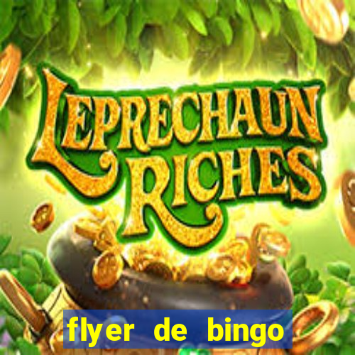 flyer de bingo para editar