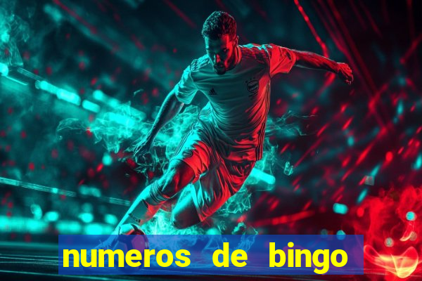 numeros de bingo del 1 al 75