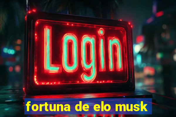 fortuna de elo musk