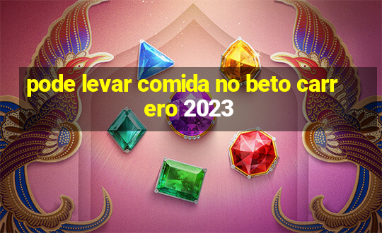 pode levar comida no beto carrero 2023