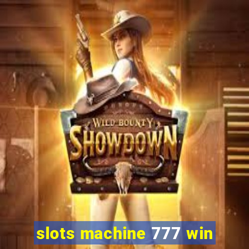 slots machine 777 win