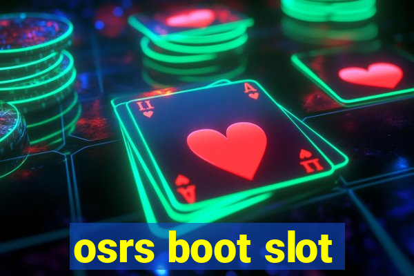 osrs boot slot