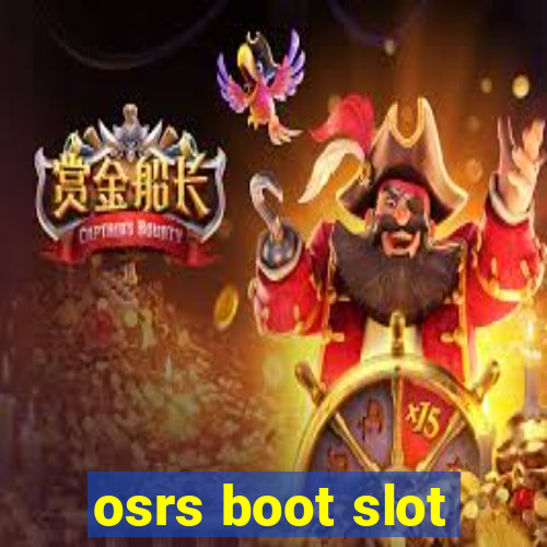 osrs boot slot