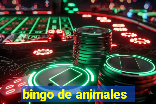 bingo de animales