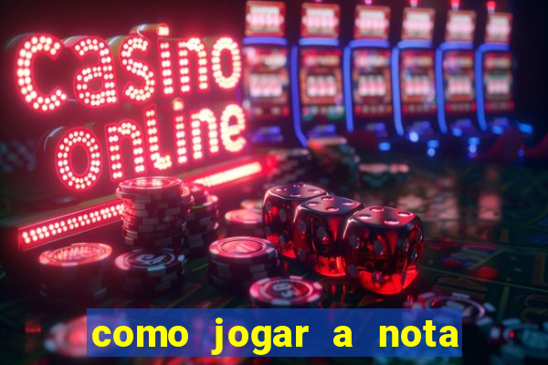 como jogar a nota do enem