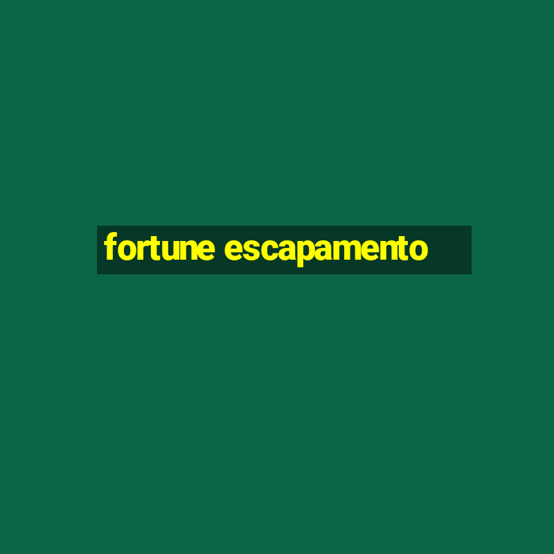 fortune escapamento