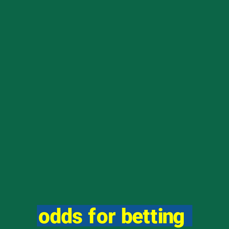 odds for betting