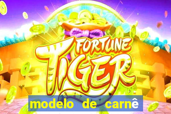 modelo de carnê de pagamento word