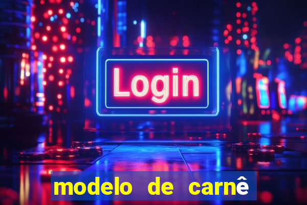 modelo de carnê de pagamento word