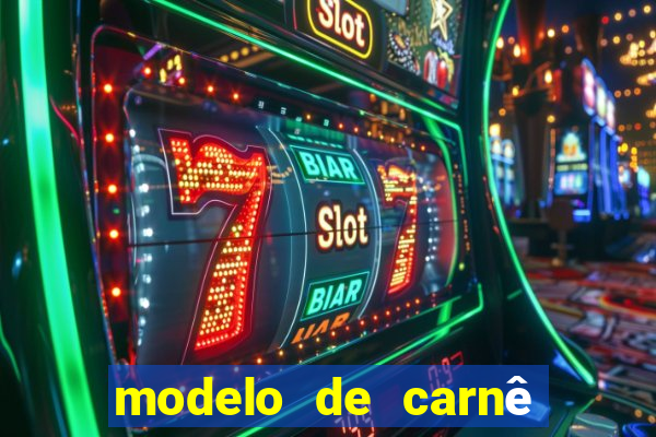 modelo de carnê de pagamento word