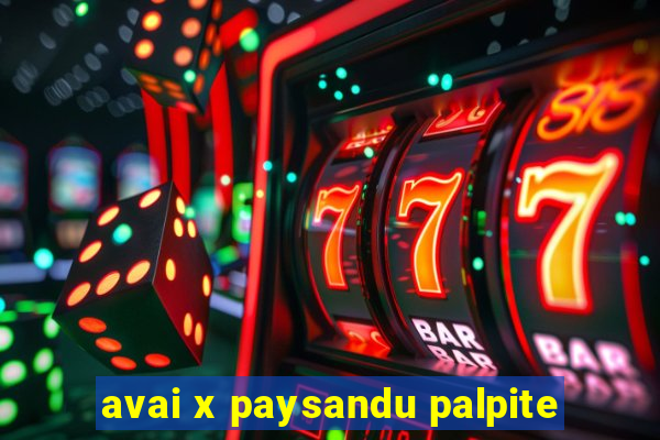 avai x paysandu palpite