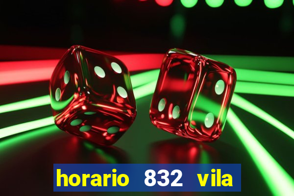 horario 832 vila nova de colares