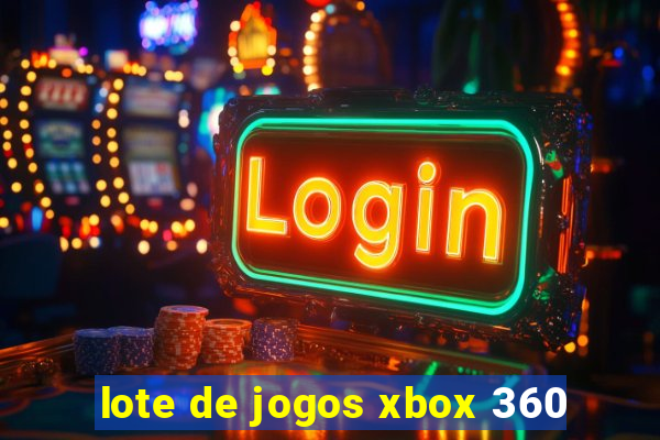 lote de jogos xbox 360