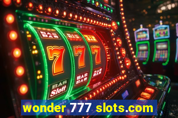 wonder 777 slots.com