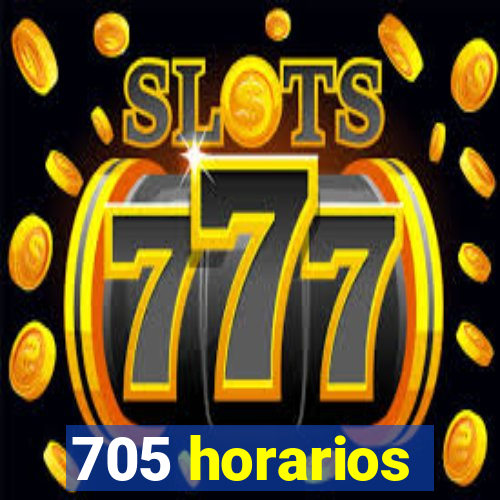 705 horarios