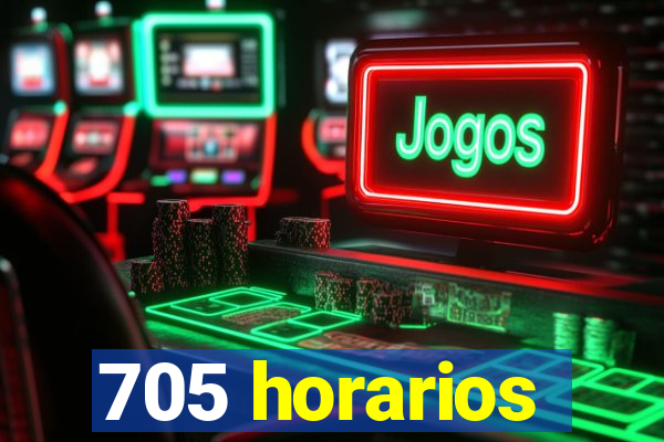 705 horarios