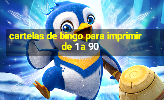 cartelas de bingo para imprimir de 1 a 90