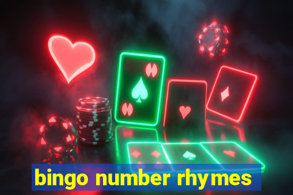 bingo number rhymes