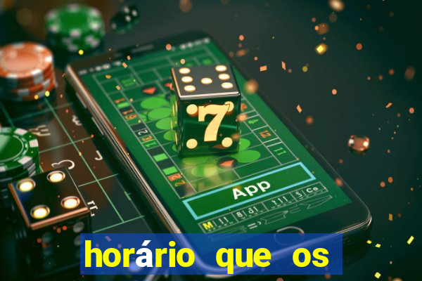 horário que os slots pagam